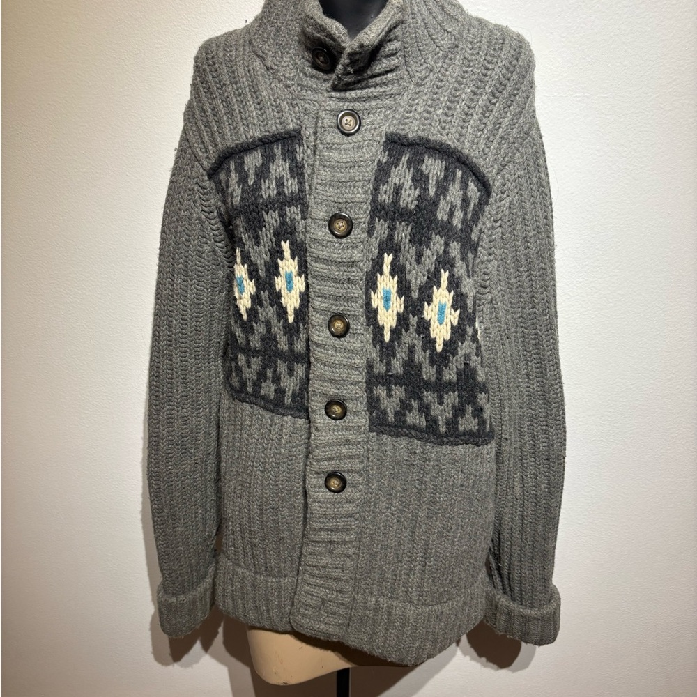 Hollister Gray Knit Cardigan